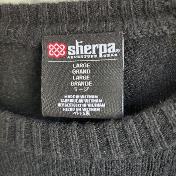Sherpa Adventure Gear Alpaca/merino Blend Black Men's Sweater - Picture 5 of 6